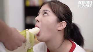 Chinese AV-Brother and Sister Banana Talk