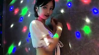 Pregnant asian babe with big lactating boobs