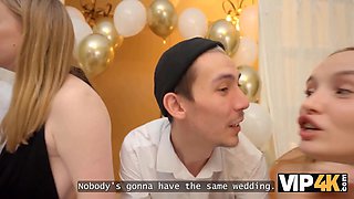 Vip4k. sapphic hotties nail before the wedding