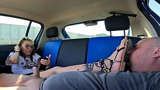 Mistress Yammy Boots - Sandals Domination In The Car