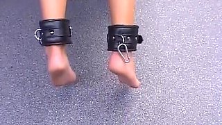 Petite German Doll Sprayed with Jizz After Bondage Action