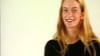 Classy Babe From Germany Got Her Perfect Outfit off but Lingerie Stays