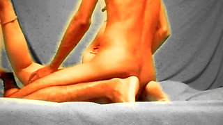 My step-son, his step father, went to work, then I had to change clothes, then the younger step son came and hugged me, then I a