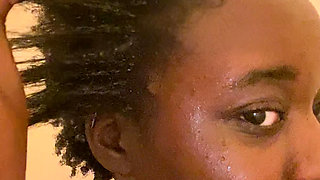 Instagram live her in shower NUDE