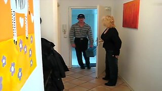 I get fucked in kitchen in my amateur mature video
