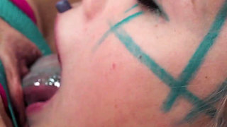 Lesbian BDSM Strap on Sex Pussy Anal and Whipping