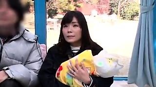 Japanese AV Model hot mature Asian housewife gives blowjob