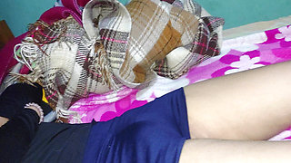 ! He dares to touch my pussy! I couldn't stand to see my cameltoe in gym shorts