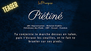 Ta femme te marche dessus - french femdom joi cbt
