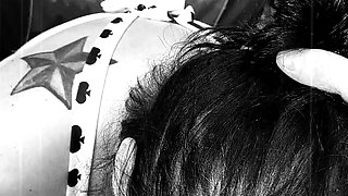 The Pictures Black and White She Sucks That Cock with All Her Fucking Might Cum Guzzler