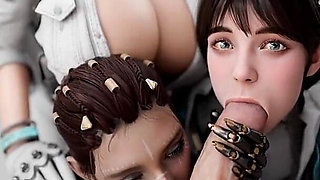 Big Breast Stepmom Teaching Her Stepdaughters How Suck Cock and Catch Warm Cumshots All on Their Faces and Breasts