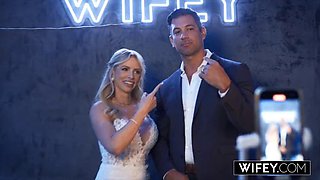 WIFEY Bride Danielle Renae Gets Stretched Out In 5-BBC Gangbang While Hubby Watches