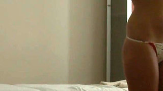 Beautiful teen covered in oil at massage before masseur creampie's her pussy