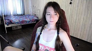 Close up teen masturbation