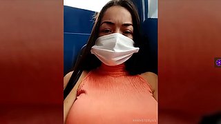 MV538FLSAH IN BUS IN SEXY DRESS