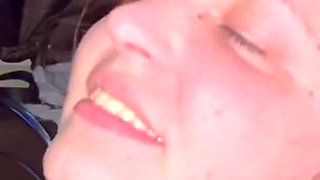 Face Slapping POV, Blowjob, Cum on Hair, Squirting