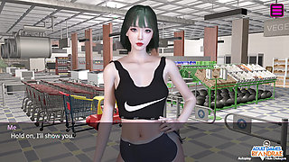 Ep3: Luna Masturbating in the Washroom with Her Dildo - Female Anchor Next Door
