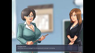 Summertime saga, fucking cartoons, school