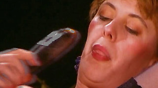 Nasty German MILF fisted and anally drilled with dildos in orgy