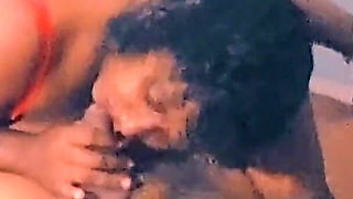 Married Sucking Friend in the Bedroom While Husband Is in the Living Room and Doesn't Even Suspect Anything While His Friend in the Throat