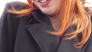 German Scout - Loud First Anal Sex at Pickup Casting with Skinny Redhead Teen Foxy Icegram