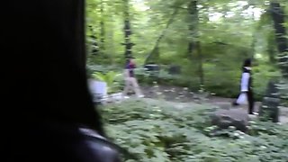 Fucking an emo gothic Russian outside