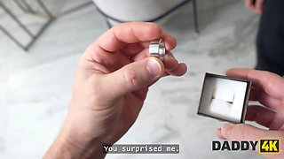 Daddy4k. promiscuous babe wanted to get the ring out of an aged knob and cheated on her boyfriend