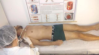 Nurse Has Her First Patient with an Erect Penis!