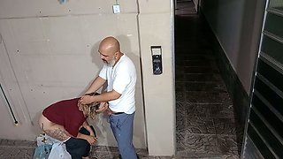 College lecturer entices her student behind the school for some fun