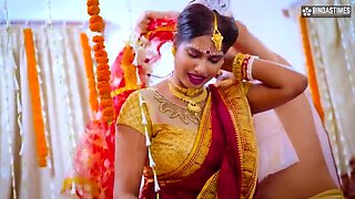 Newlywed Desi Housewife Fucked by Ex in Front of Husband (Hindi Audio)