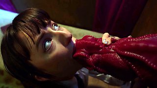 Blonde tight pussy babe solo toy fun in glamour masturbation