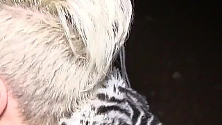 Mature British Slut in a Fur Coat Drives Out Into the Night to Become a Dogging Slut