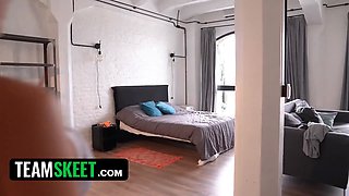 Marco Maxxx rewards panty sniffer with a sweet Latina pussy