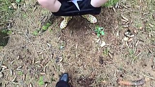 Wild Forest Blowjob - Amateur Couple's Risky Public Sex & Big Cock Cumshot Climax