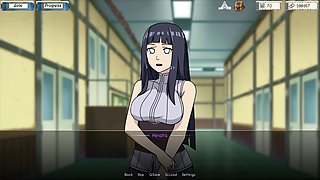Cartoon fantasy with Hinata from Naruto gets steamy in this hentai scene