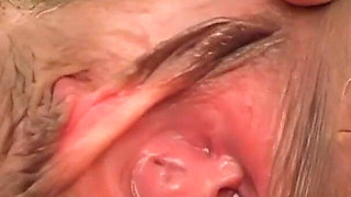 Toying an Older Womans Pussy Before Cumming Over It