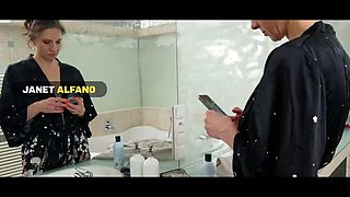 MOMMY4K. Sexy MILF doesnt care about whats going on beyond her bathroom