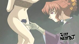 Buxom animated hottie with sexy curves gives kinda good blowjob