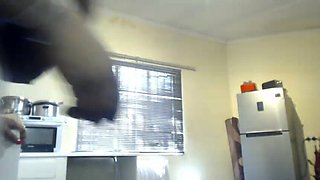 Ebony SSBBW Clapping Her Fat Ass and Stripteasing