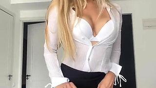 What if I Would Be Your Hot Horny Blonde Secretary?