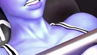 Widowmaker Fucked by Big Fat Cock in Gym Cumload