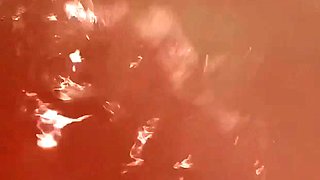 Amateur young teen solo masturbation on her livingroom