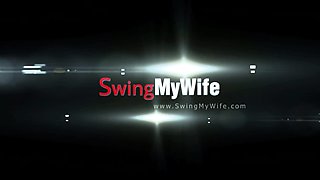 Short Haired Blonde Swinger Wife Banged