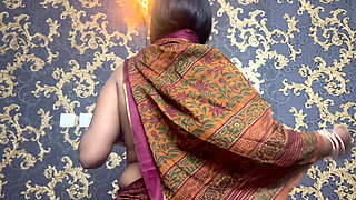 Desi Hot N Sexy Indian Saree Wali Liza Bhabhi Fucked by a Besharam Young Baba with Clear Hindi Audio