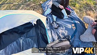 Vip4k. innocent dark haired Vanessa Alessia is losing her virginity