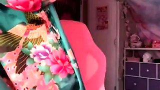 Amateur brunette Michelle with small tit