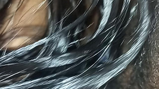 Married wife oral sex for lover while watching a movie