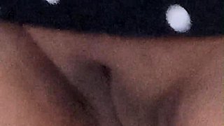 Asian shaved pussy No Panties dancing