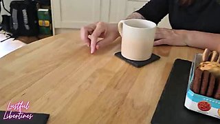 Cheating British MILF Neighbor Fucked and Creampied by Lustful Libertines - Hairy Pussy, Squirting, Blowjob