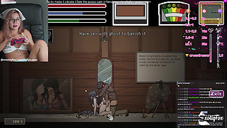 Lewd Gamer Girl Gabbi Plays Lustful Spirit Hunt on Goon Live Stream